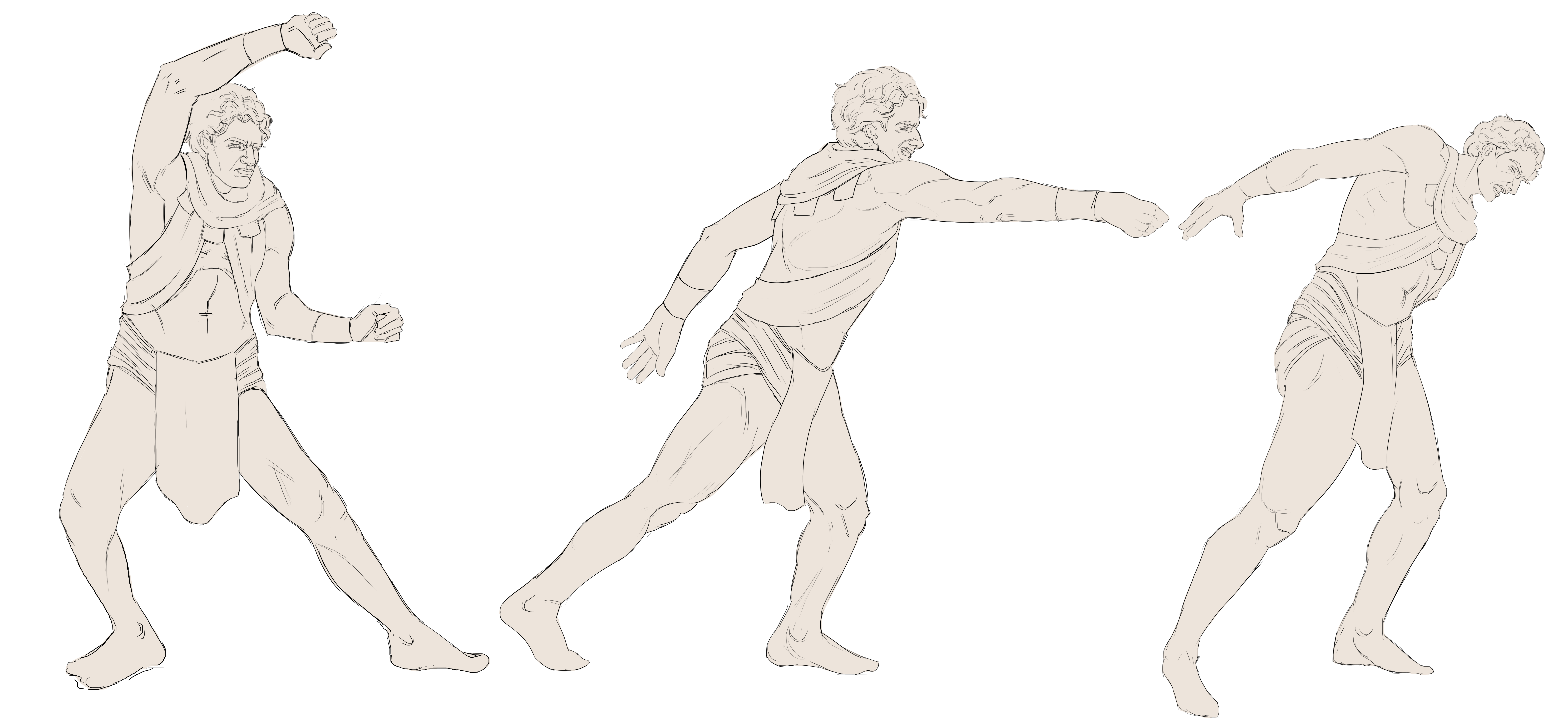 male fighting pose reference